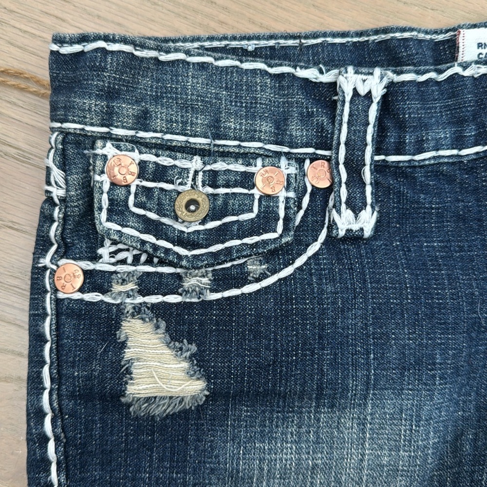 True Religion Blue Jean Shorts - Picture 8 of 8